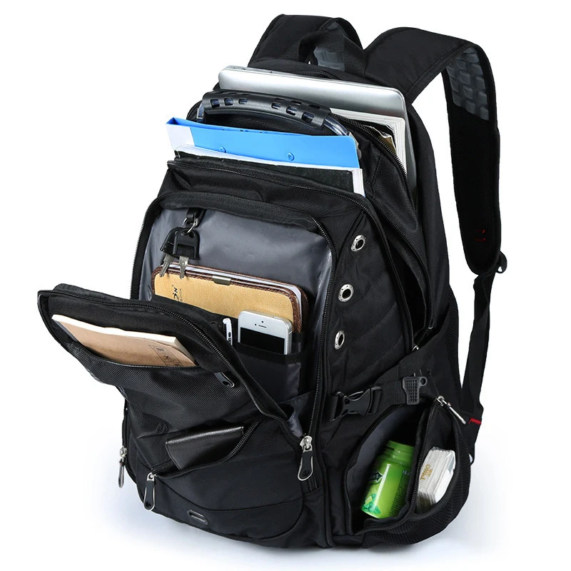 2020 hot sale mens travel bag man swiss backpack polyester bags waterproof anti theft backpack laptop backpacks men brand bags free global shipping