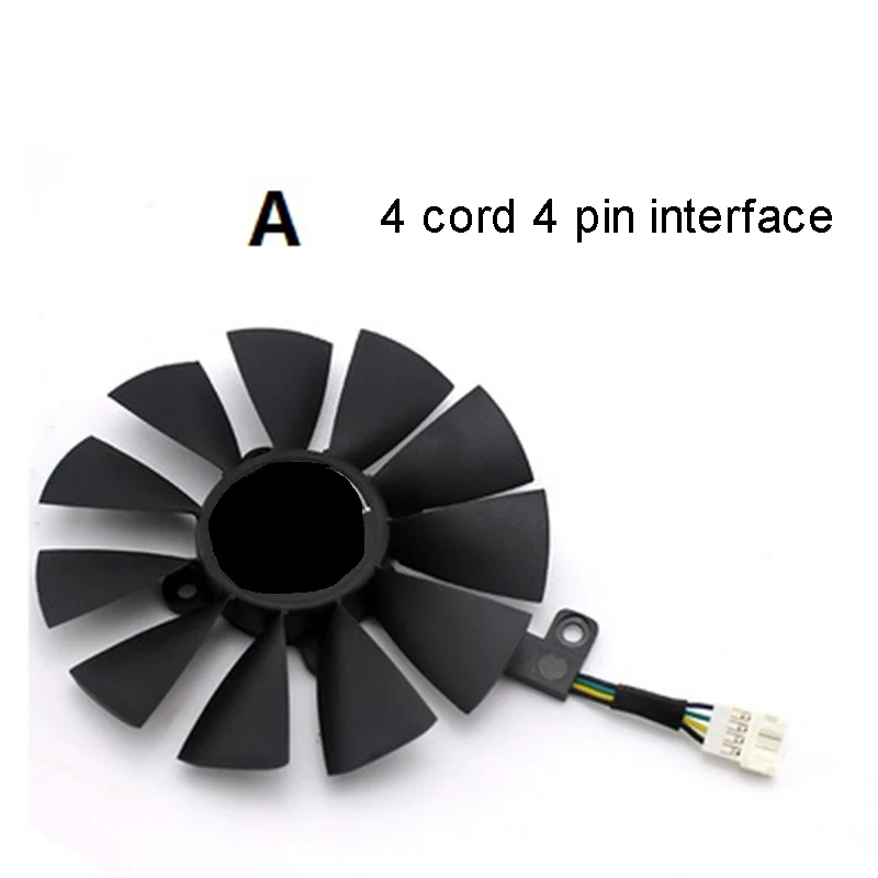 Для ASUS ROG STRIX RX580/480 GTX1080Ti/1080/1070Ti/1070/1060 игровой охлаждающий вентилятор|Кулеры и