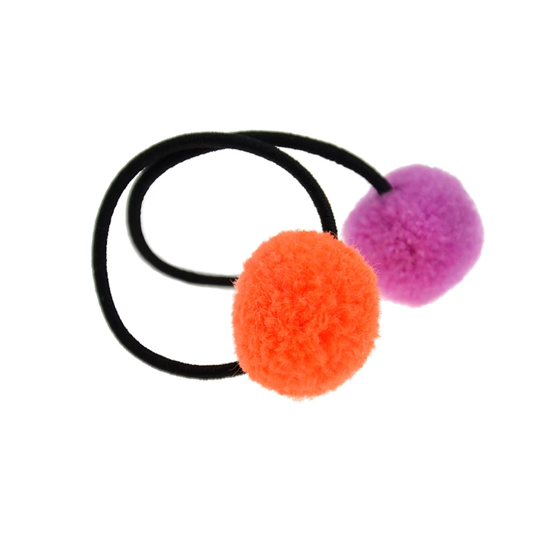 10 шт./лот для маленьких девочек цветные шаровые резинки волос эластичные