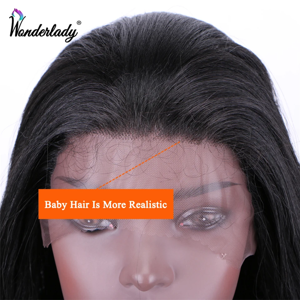 WonderLady длинные волнистые натуральные волны 1B # синтетические кружевные парики с