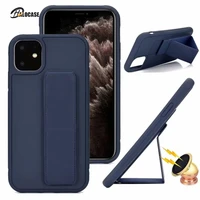 wrist strap phone case for iphone 11 12 pro max xr xs max x 6s 7 8 plus 11pro 12pro wristband stand holder matte soft back cover