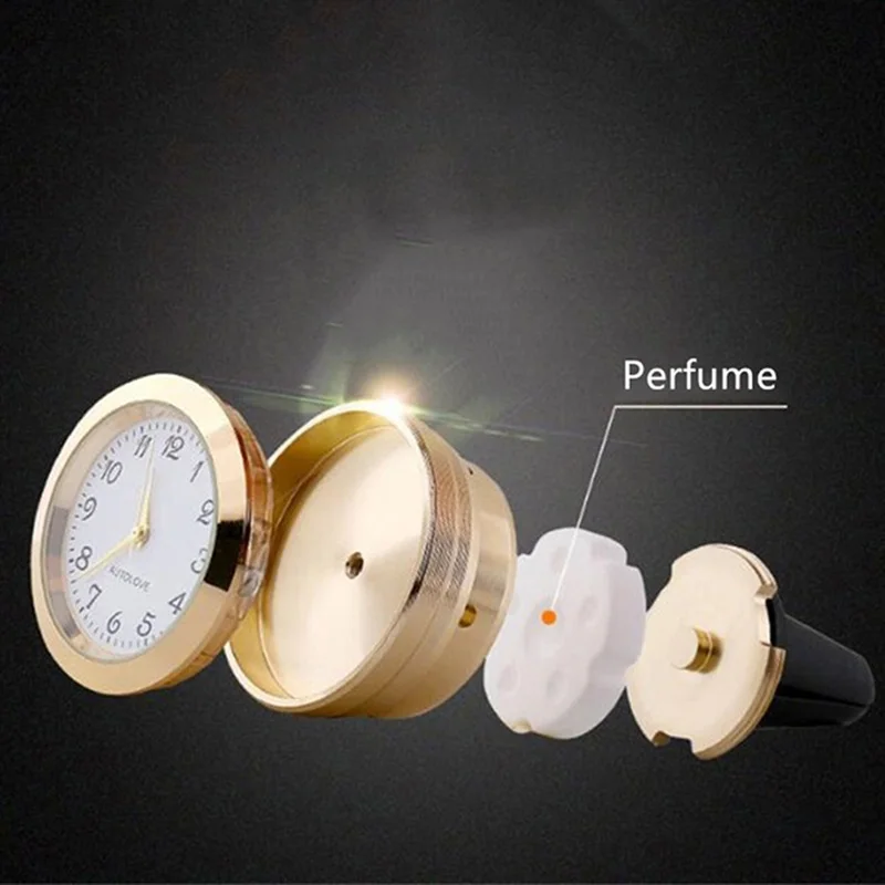 1 шт. миниатюрные кварцевые аналоговые часы карандаши автомобильный выпуск зажим для парфюма аксессуары