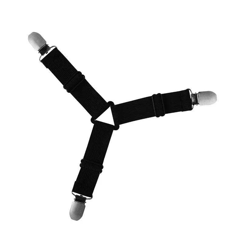 

4Pcs/set Elastic Bed Sheet Grippers Belt Fastener Bed Sheet Clips Mattress Cover Blankets Holder Home Textiles Organize Gadgets