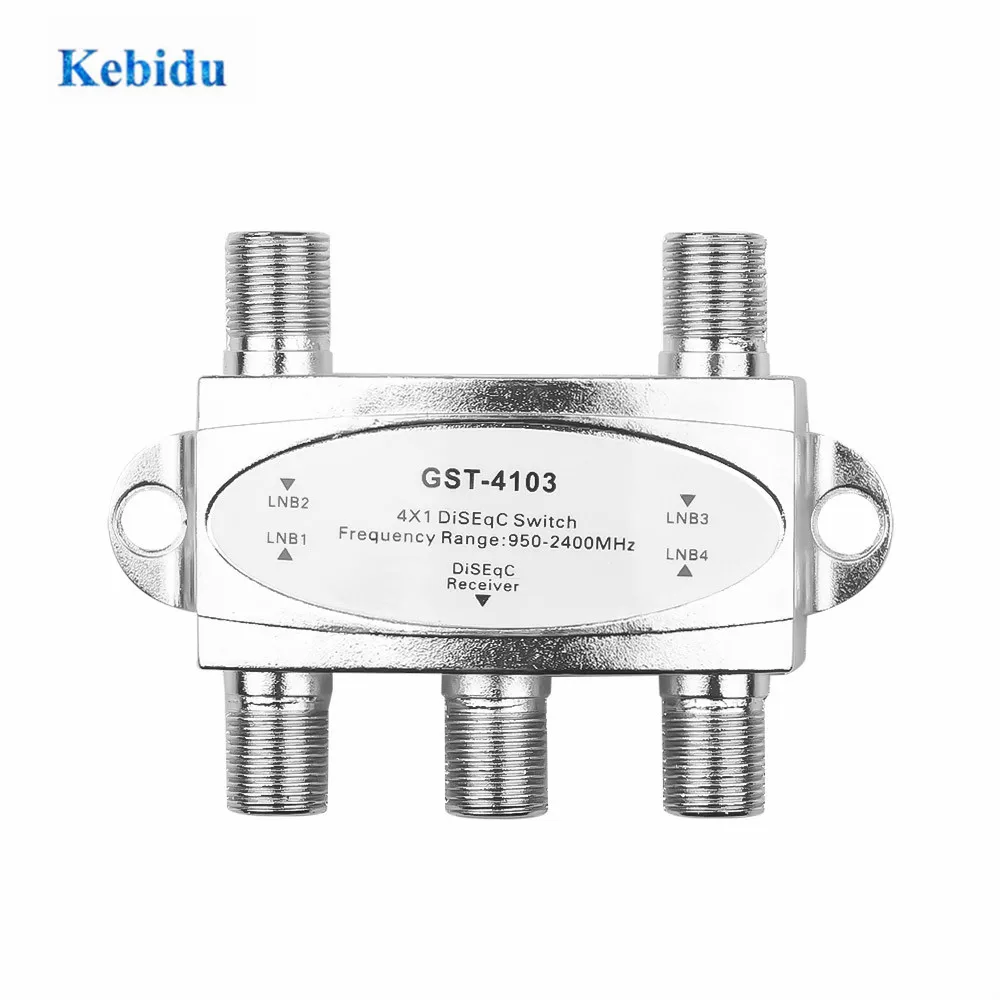 KEBIDU 4x1 Diseqc переключатель высокого качества 4 в 1 DS 41 спутник антенна FTA TV LNB для