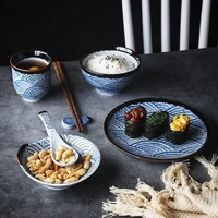haibo restaurant restaurant table set hotel ceramic rice bowl bone plate soup spoon tea cup creative table