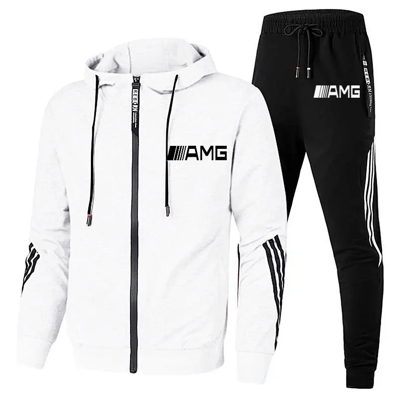 

New 2 Pieces Sets Tracksuit Printing Men Hooded Sweatshirt+pants Pullover Hoodie Sportwear Suit Casual Sports Men Clothes