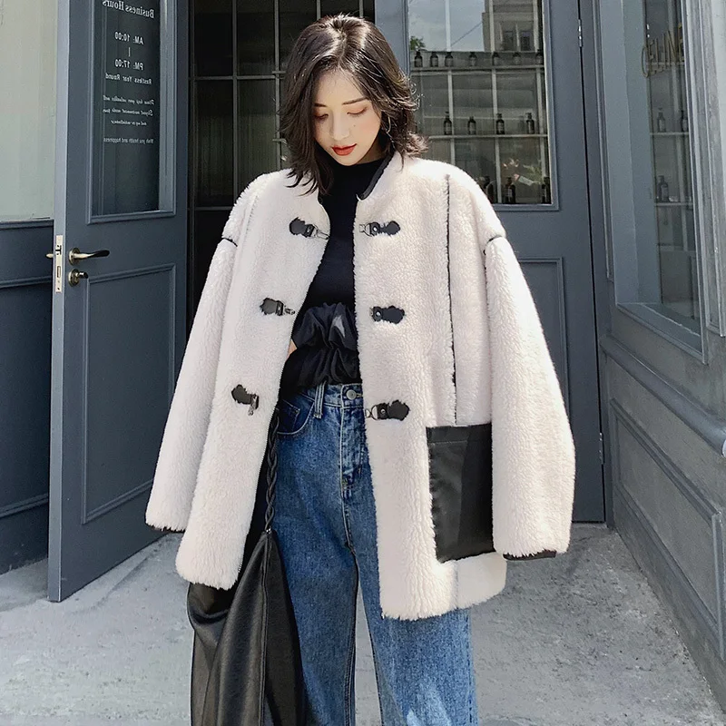 Пальто с натуральным мехом осенне зимнее пальто женская одежда 2020 Корейская