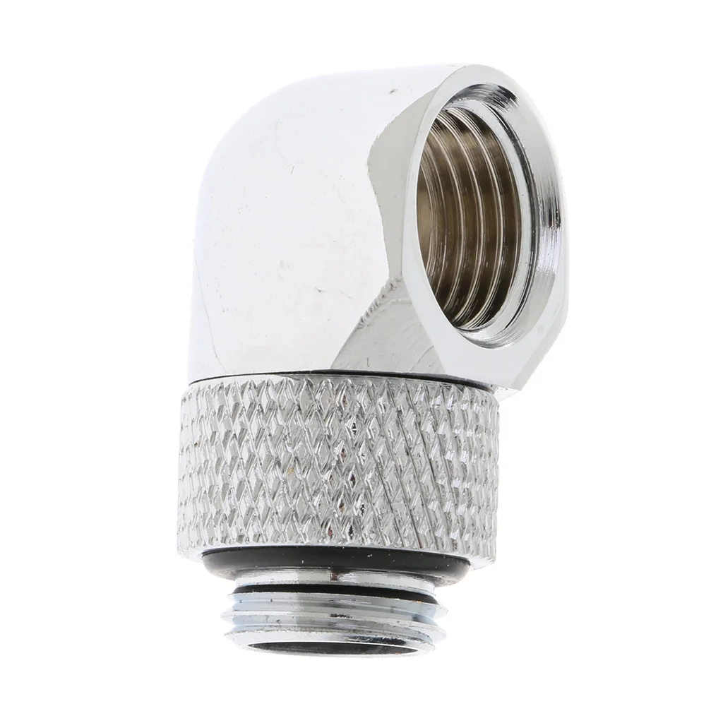 1X прямоугольный G1/4-дюймовый поворотный фитинг для компьютерной системы