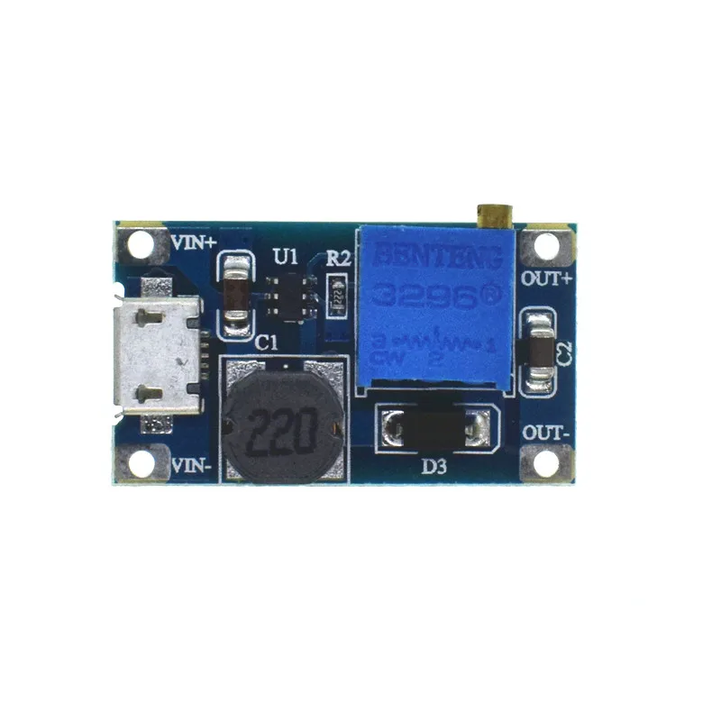 5 шт. DC повышающий преобразователь мощности с Micro USB входом 2A преобразователь напряжения