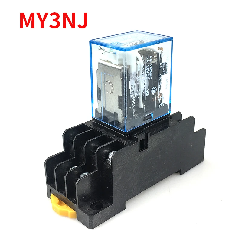 3pdt my3n реле общего назначения my3nj реле питания my3 11 контактов с розеткой