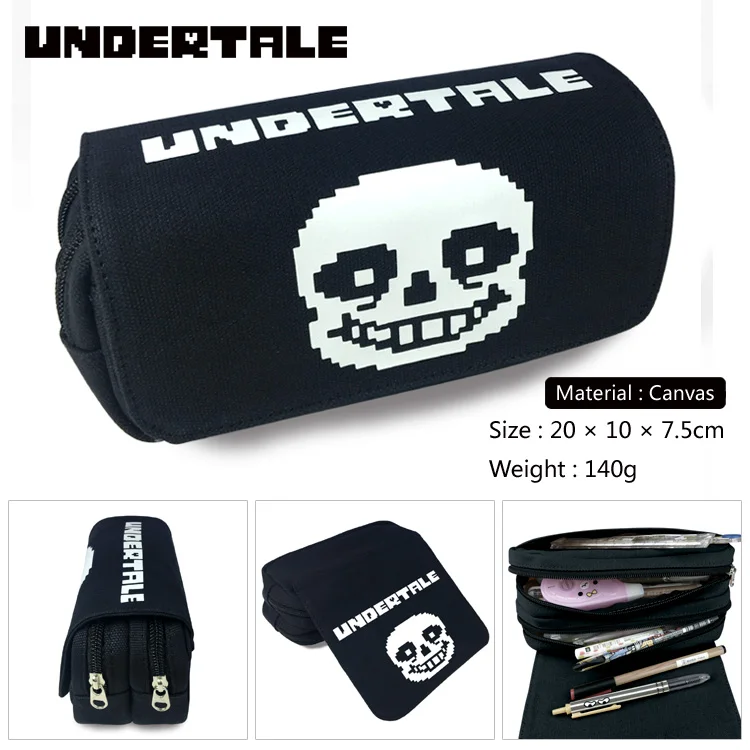 Унисекс сумки Undertale кошелек на молнии пенал кошелёк Чехол аниме Sans Papyrus