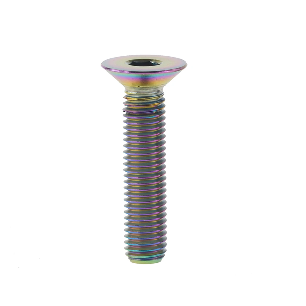 Титановый Ti-болт Xingxi M6X10 15 20 25 30 35 40 45 мм шестигранный ключ плоский потайной