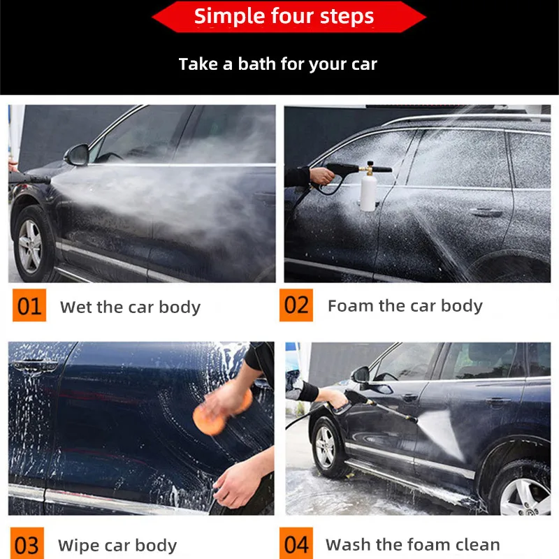 

2000W Car Washer 110/220V High Pressure Washing Machine Portable Water Gun Foam Generator Tornador Pump Parkside Car Accessories