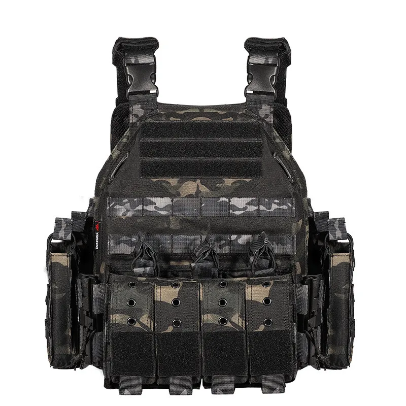 

UNIONT1000D Nylon Plate Carrier Tactical Army Vest Outdoor Protective Adjustable MODULAR Vest for Airsoft Combat Accessories