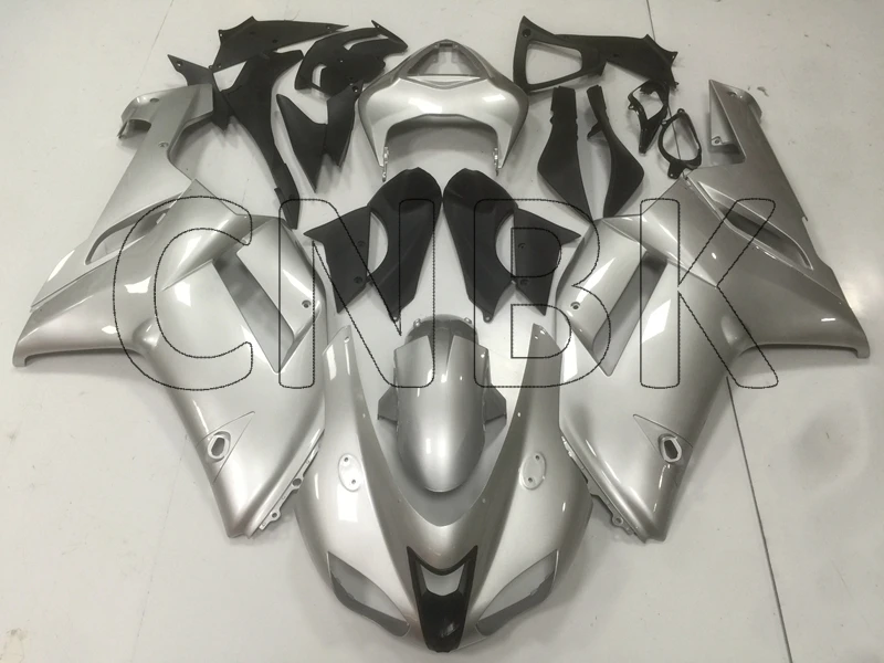 Обтекатель для 636 Zx 6r 2007 Kawasaki Zx6r 07 серебристо черный обтекатель 2008