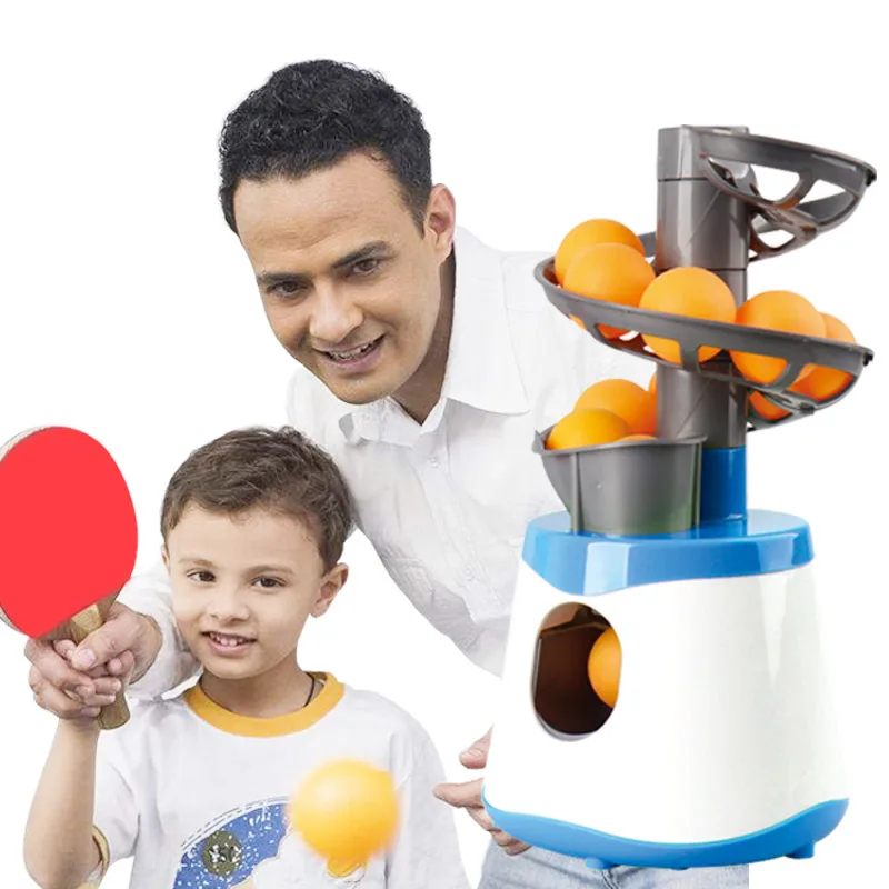 

4*AA Battery Mini Table Tennis Robot Service Pitching Machine Trainer Adult Kid Sport Game Gift Racquet Sport 40+ Ping Pong Ball