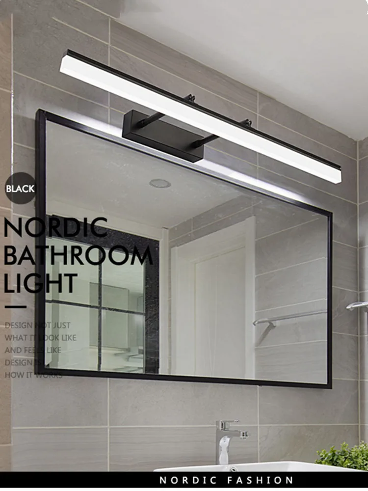 Налобный фонарь для зеркала в ванной комнате светодиодный светильник макияжа