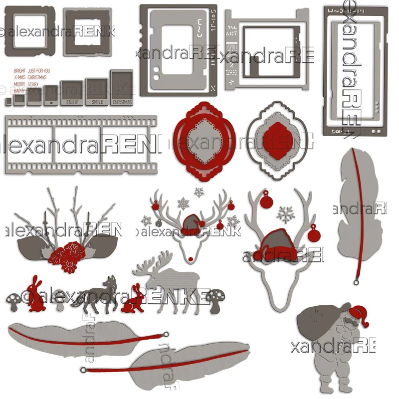 CH 2021 Новое поступление Рождественский подарок трафарет металлические