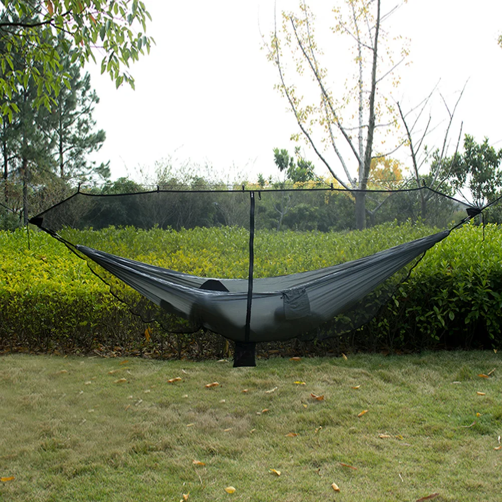 

Уличный гамак с москитной сеткой, Сверхлегкий портативный чехол от комаров, мебель для отдыха, подвесная кровать для сна