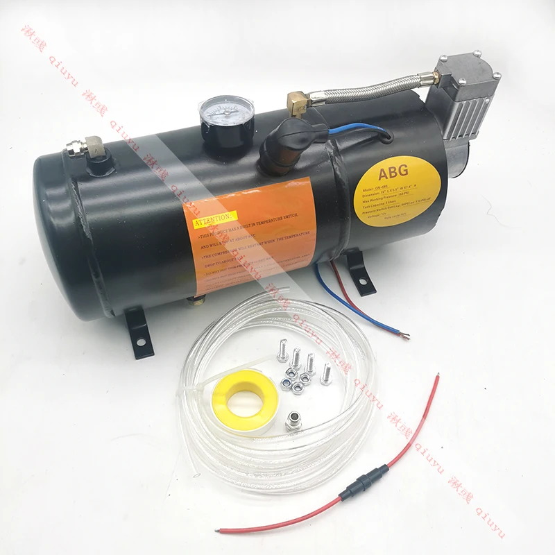 Универсальный 12В воздушный компрессор с 3 литровым баком для воздушного рога