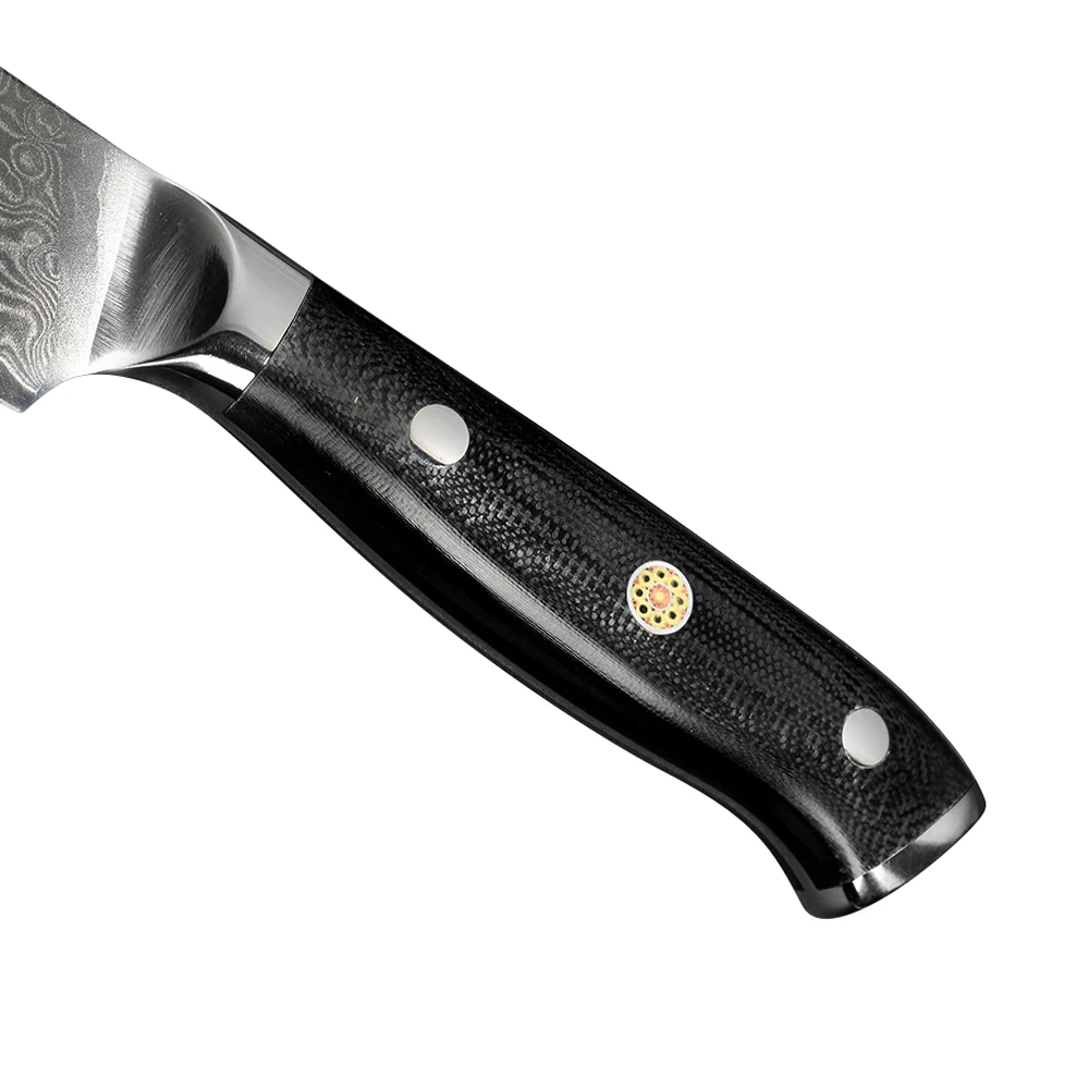Столовый нож NANHAIONE из дамасской стали 67 слоев Ручка G10 столовые ножи для стейка