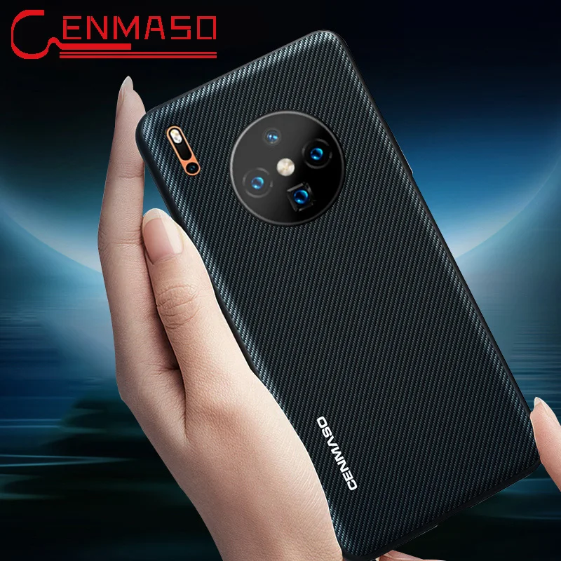 Для huawei mate 30 Pro Чехол из углеродного волокна Текстура Кожа полная Защита задняя крышка для huawei mate 30 Lite чехол противоударный чехол