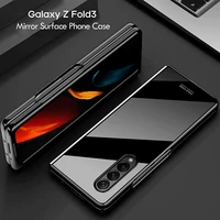 uv porcelain case for samsung galaxy z fold 3 cover uv piano lacquer hard pc shookproof shell for samsung z fold 3 case