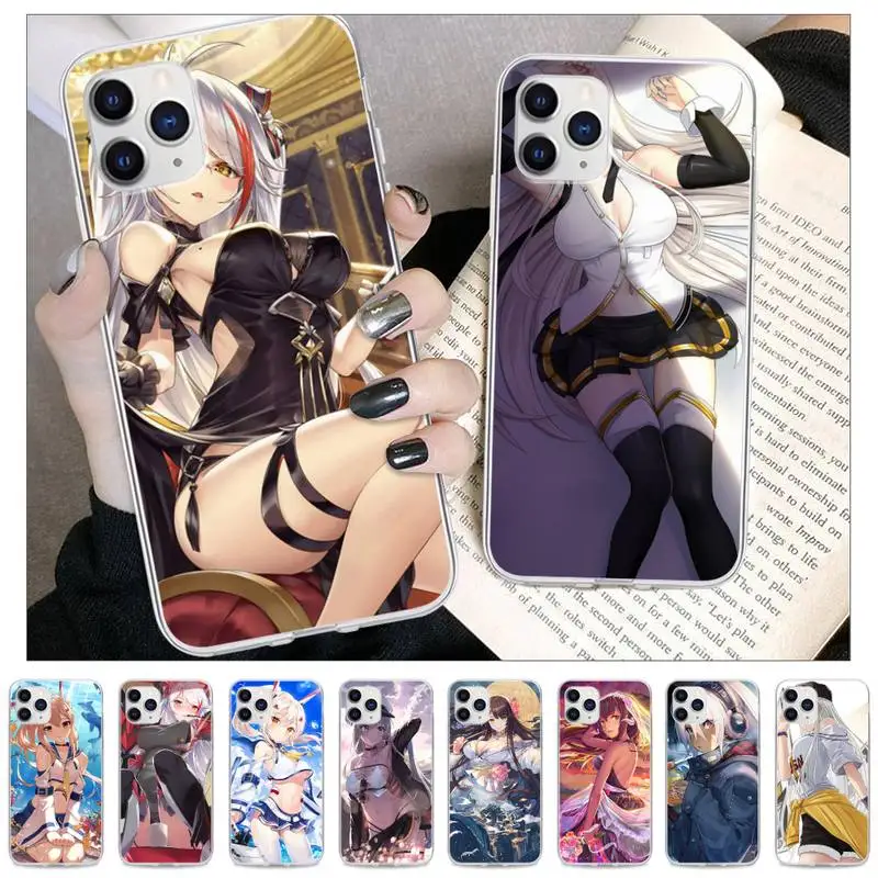 

Yinuoda Anime Girl Atago Azur Lane Clear Phone Case For IPhone 13 Mini 12 11 Pro Max Xs X Xr 8 7 Plus Se 2020 Transparent Cover