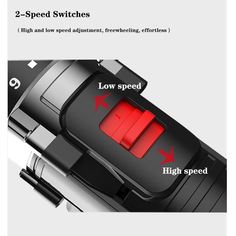 

Li-Ion Cordless Drill Two Battery Impact Cordless Drill Brushless Cordless Drill Impact Electric Drill Power Tools Hammer Drill