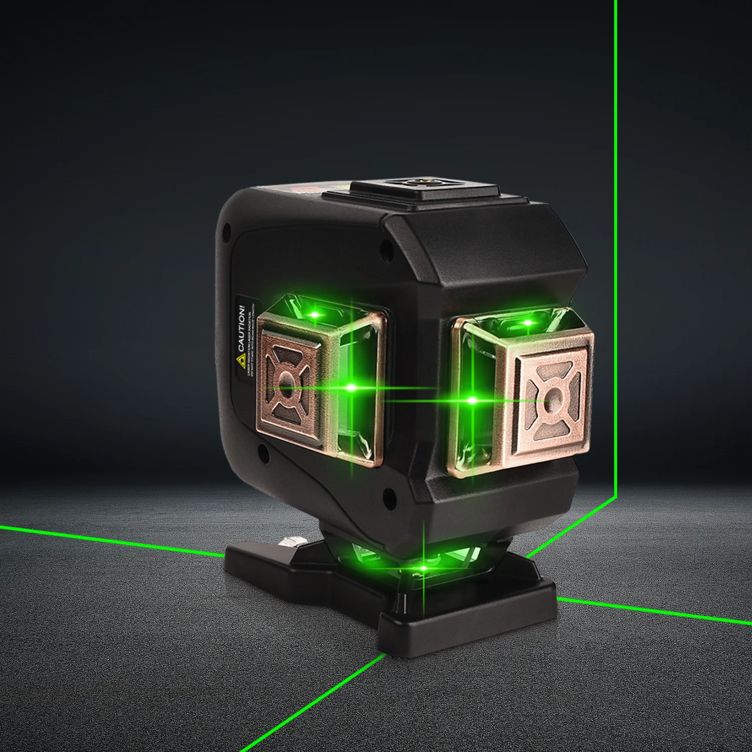 GOXAWEE 12 линий лазерный уровень 3D зеленая Горизонтальная и вертикальная поперечная