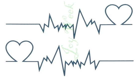 Водостойкая временная татуировка наклейка на тело волна любви тату маленький