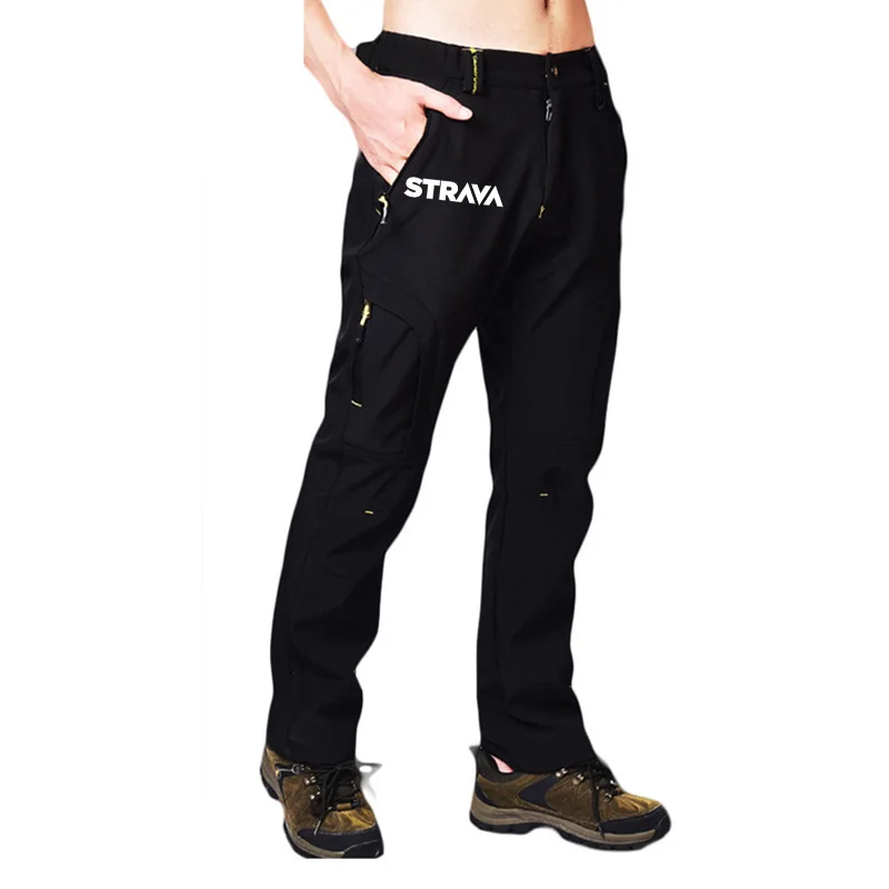 

2021 Cycling Jersey Men Warm Outdoor Trekking Pants Waterproof Ski Softshell Cycling Pants Men Winter Thermal Mountain Bike