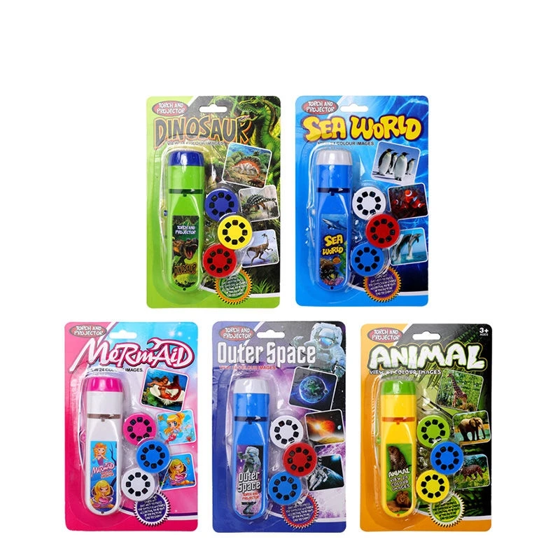 

AMTOY 4 In 1 Multi Function Early Childhood Education Projector Flashlight Mini Luminous Projection Lamp Bedtime Story Machine