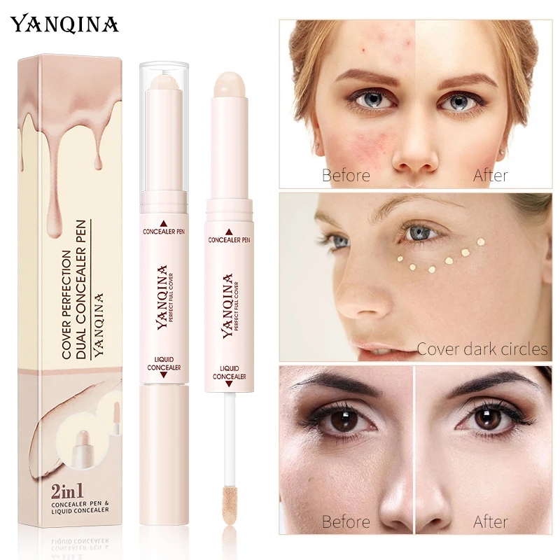 

3 Color New Hot Face Foundation Concealer Pen Long Lasting Dark Circles Corrector Contour Concealers Stick Cosmetic Makeup Tool
