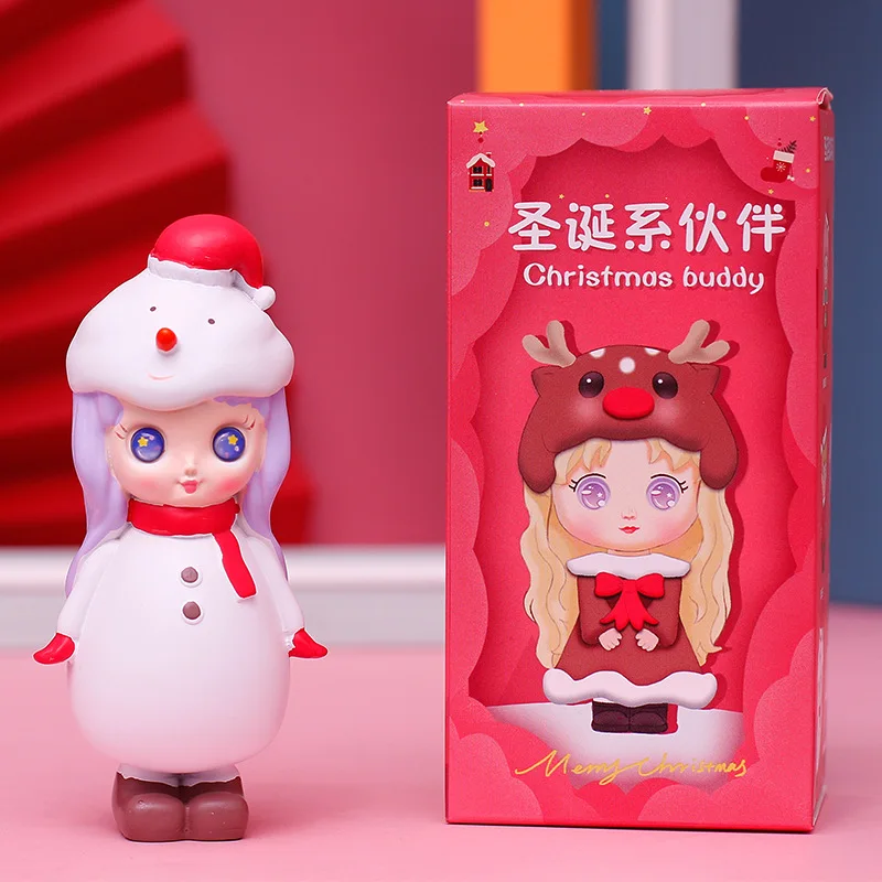 

Kawaii Christmas Doll Series Blind Box Randomly Christmas Decorations for Home Children Toys Navidad New Year Gifts 2021