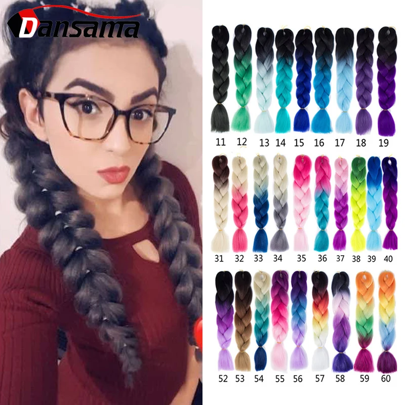 

Dansama 24 дюйма блонд Омбре оранжевый красно-Синтетический Плетеный волос Джамбо косы для вязания крючком удлинители волос Kanekalon для черных же...