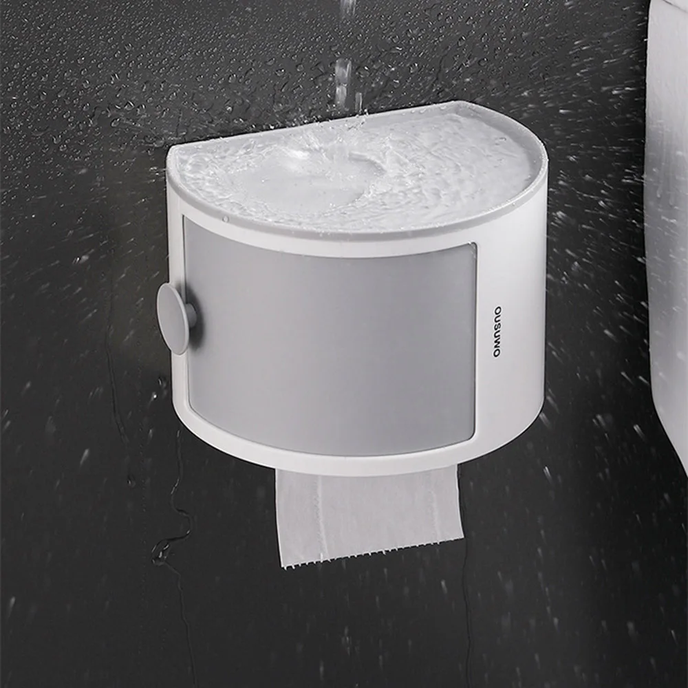 

New Bathroom Toilet Paper Shelf Waterproof Wall Mounted Storage Rack Shampoo Cosmetic Organizer Holder Home Bathroom Accessories