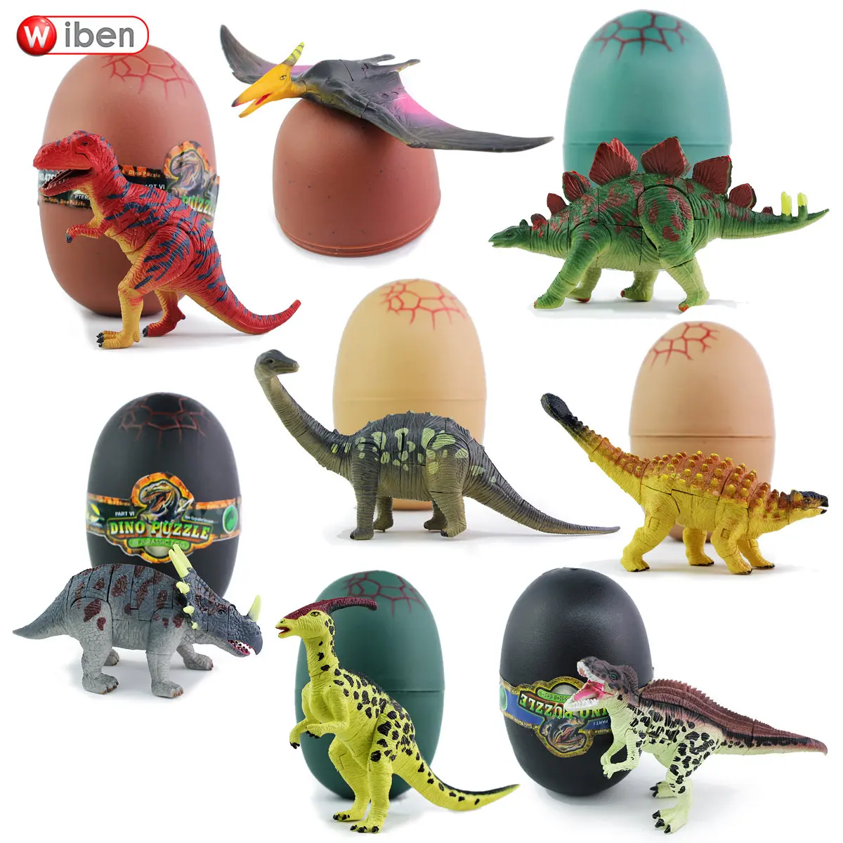 

Simulation Dinosaur Egg Puzzle 3D Three-dimensional Assembled Large Animal FIGURE Egg Toy Model Gift Children's Gifts