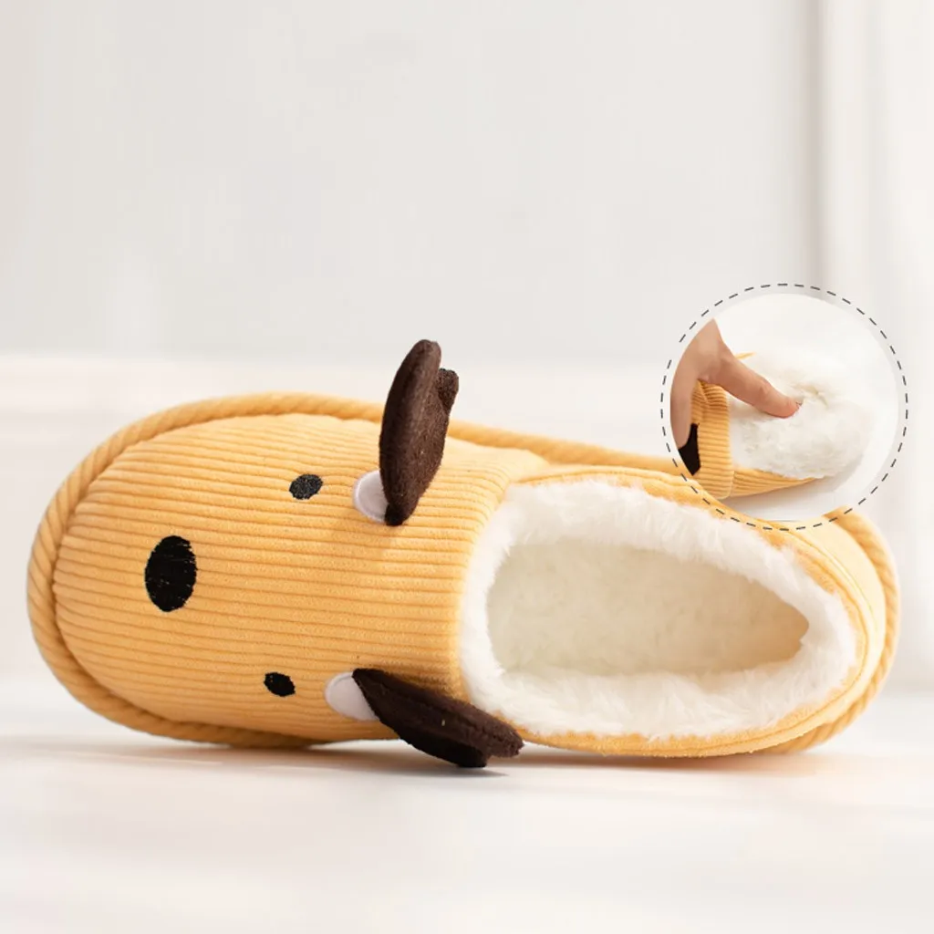 Женская обувь теплые тапочки на зиму домашние Бесшумная Милая женские Мягкие