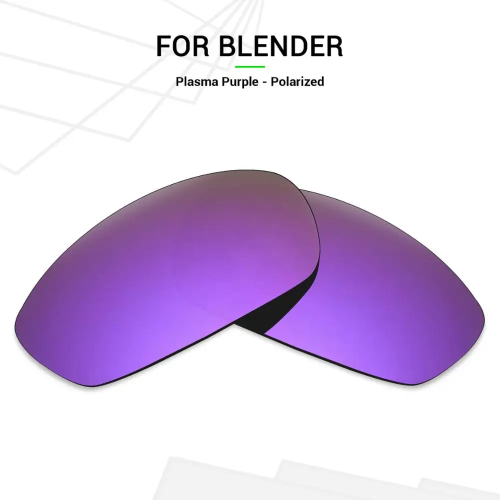 

Mryok POLARIZED Replacement Lenses for Oakley Blender Sunglasses Plasma Purple