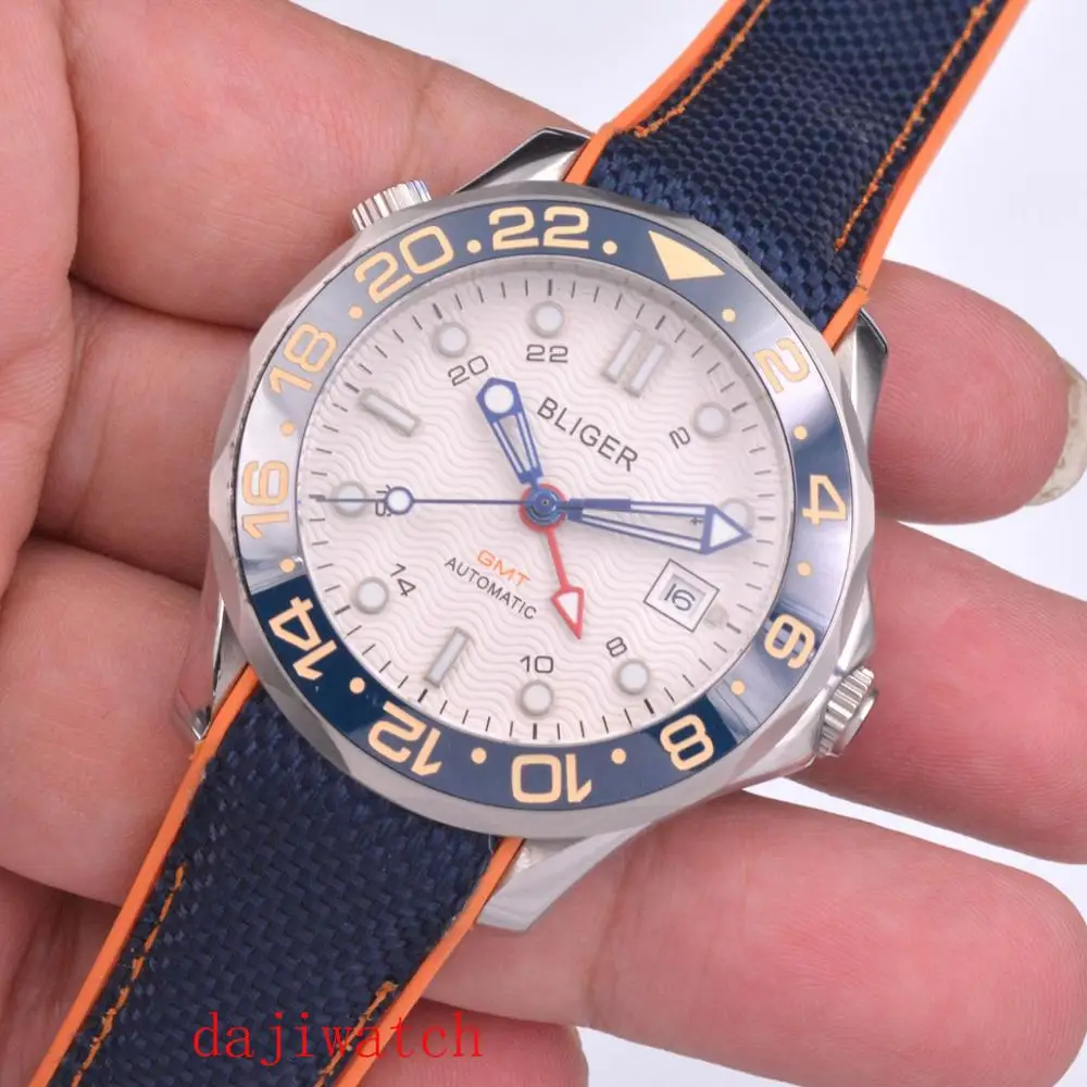 Часы мужские механические с автоподзаводом и календарем 41 мм | Наручные часы