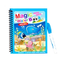 1pcs magical book water coloring books drawing cartoons books doodle pen painting board gift early educational toys jouet enfant
