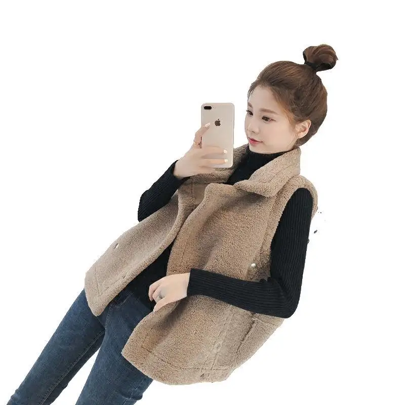 

Winter Warm Womens Vest Woman Vest Korean Casual Sleeveless Coat
