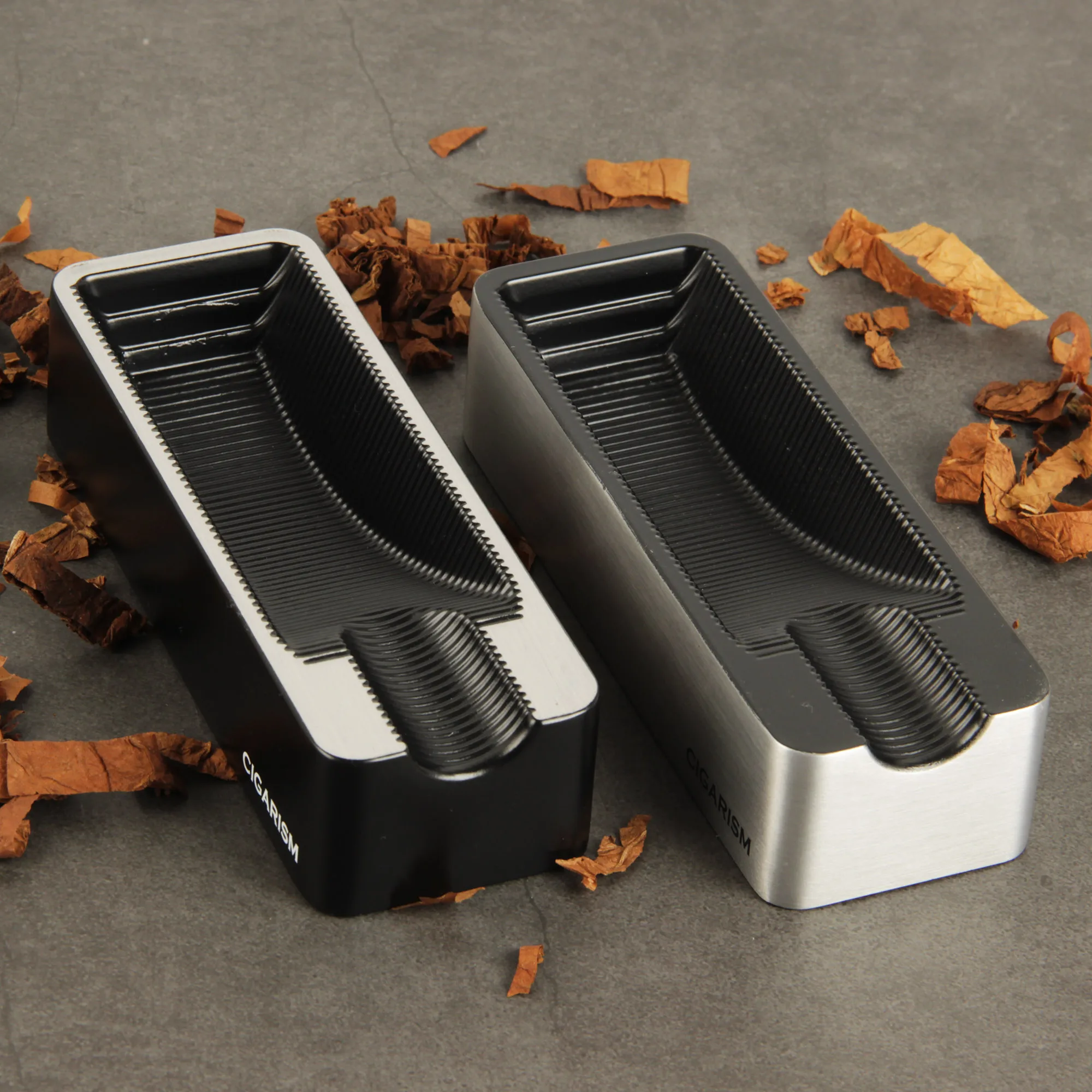 CIGARISM креативная двойная металлическая пепельница из алюминиевого сплава для