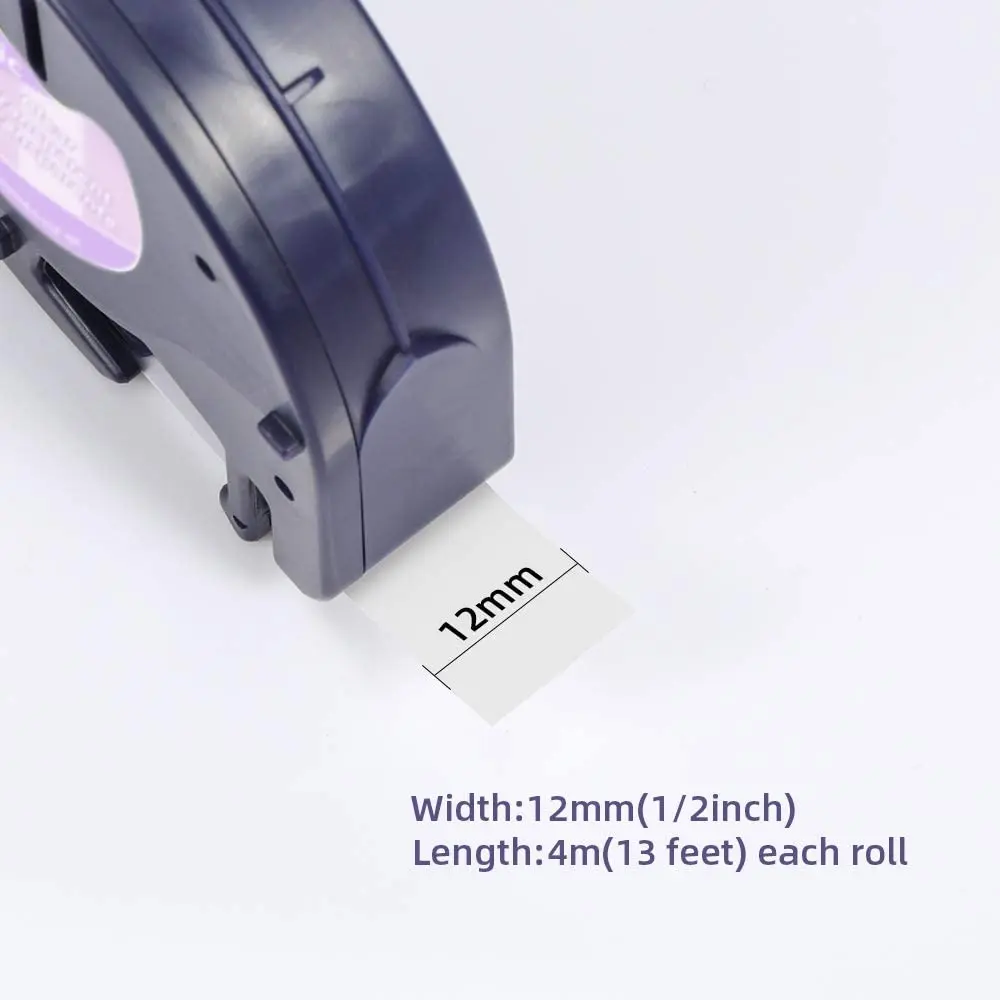 Labelife 5 упаковок совместимая лента DYMO LetraTag 16952 (12267 16951 12268) черная на фотоленте 12 мм