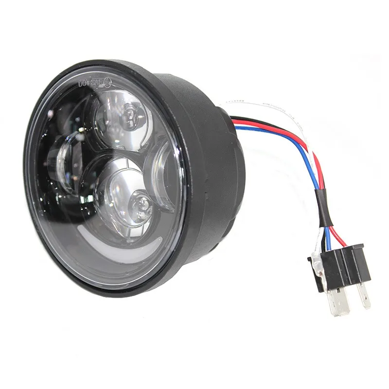 LED Motorcycle HeadLights Head Lamp DRL For Harley Fat Bob FXDF 2008-2016 Black | Light Assembly