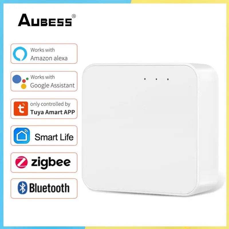 

Шлюз Tuya ZigBee с поддержкой Wi-Fi и Bluetooth, Умный домашний хаб для Tuya Smart Life, Alexa, Google Home