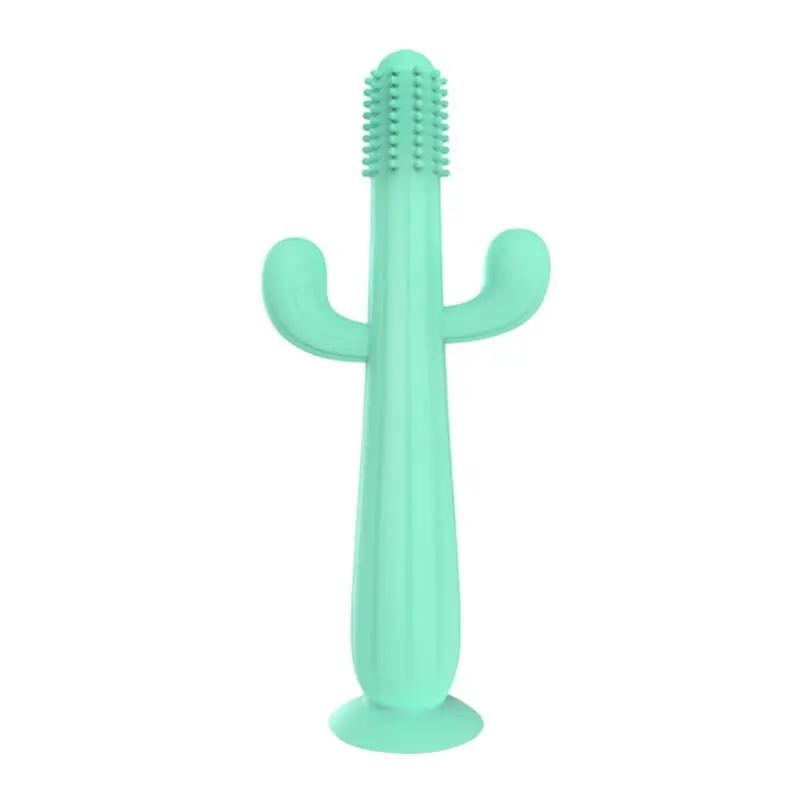 

Baby Teether Three-dimensional Cactus Infant Molars Stick Toy Toothbrush Silicone Soft Chew Biting 95AE