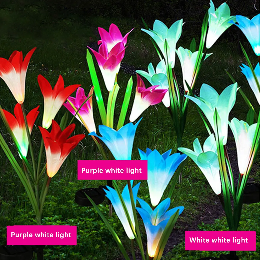 

Garden Flower Light Solar LED Light Outdoor Waterproof Lamp Outdoor Garden Decoration Outdoor Solar Light LED Lamp Yard Decor