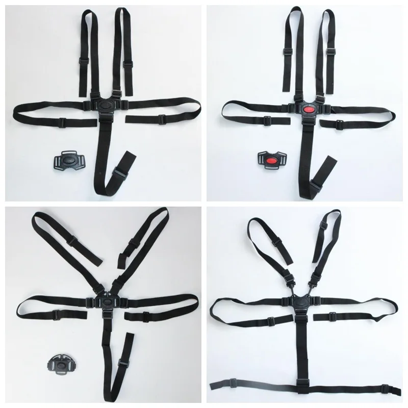 

Dining chair five-point safety belt baby stroller five-point safety belt children tricycle strap